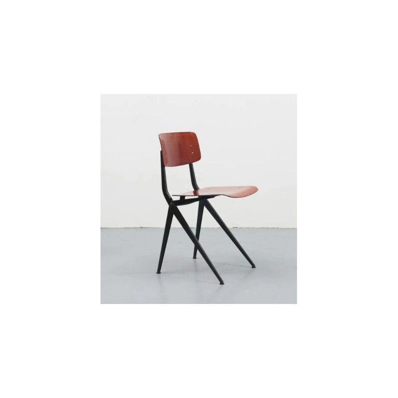 Vintage S201 wooden chair by Friso Kramer