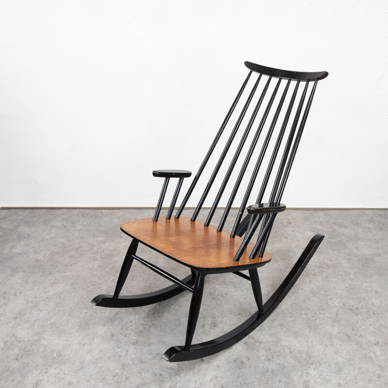 Mid century rocking chair by Varjosen Puunjalostus for Uusikylä, 1960s