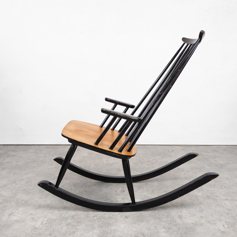 Mid century rocking chair by Varjosen Puunjalostus for Uusikylä, 1960s