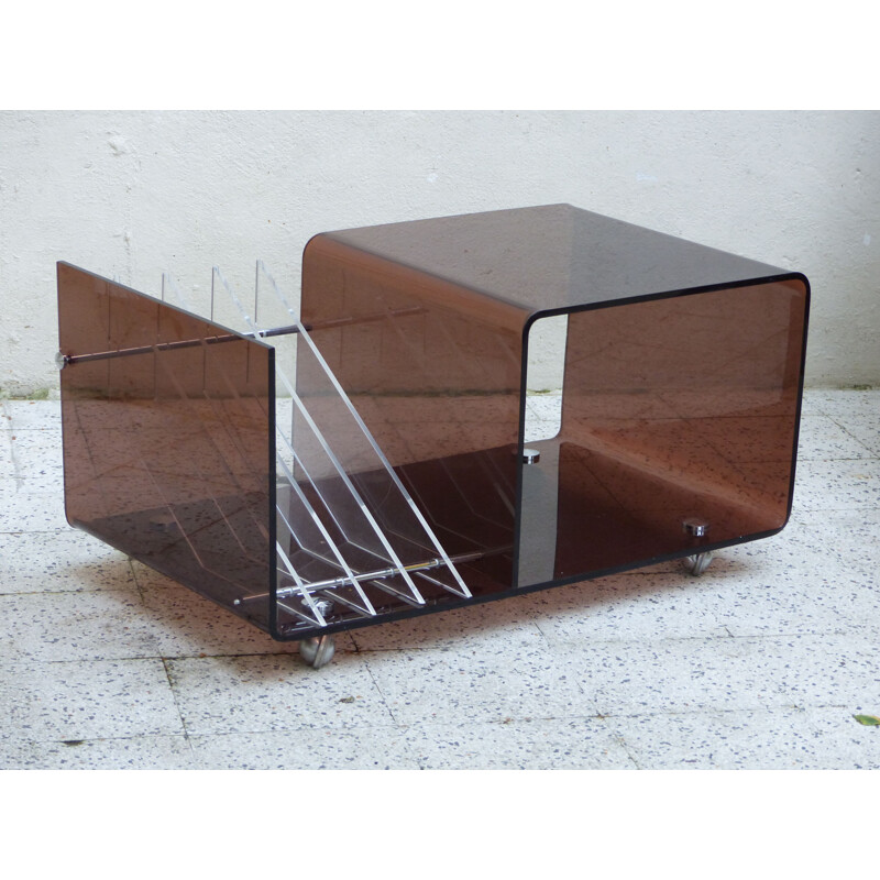 Roche Bobois console table in plexiglass, Michel DUMAS - 1970s