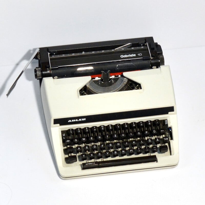 Machine à écrire vintage par Adler Gabriele 10, Japon 1980