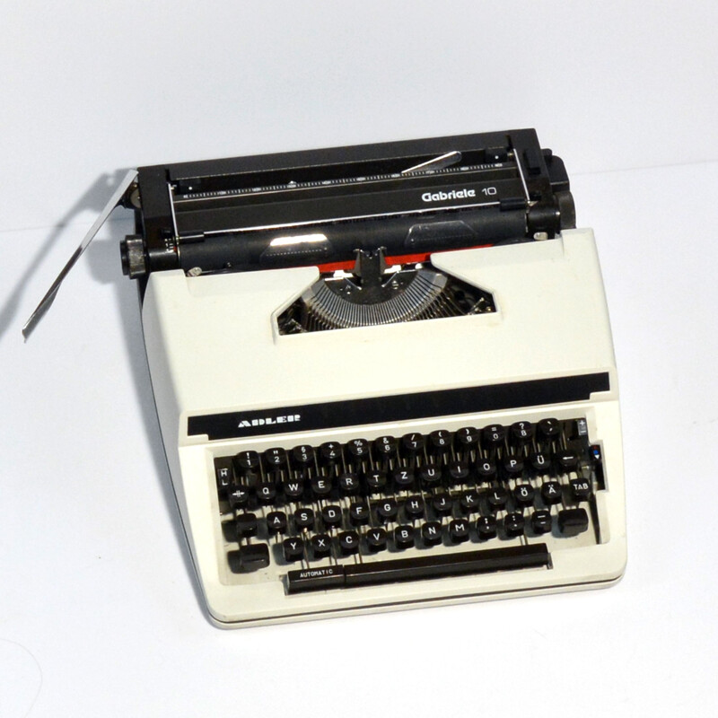 Vintage typewriter by Adler Gabriele 10, Japan 1980