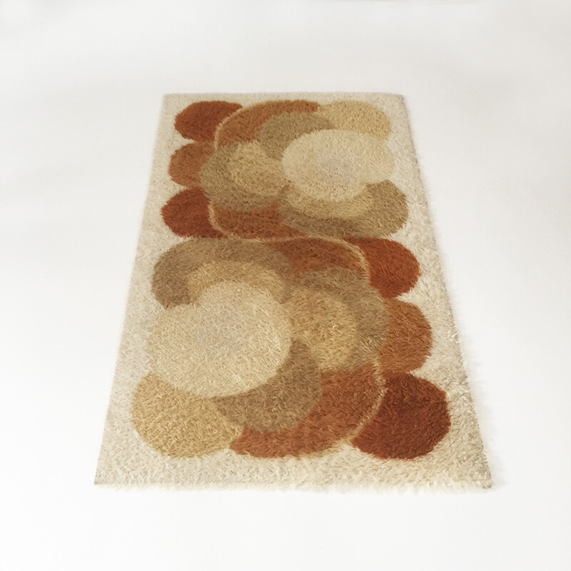 German Desso rug in brown and beige wool - 1970s