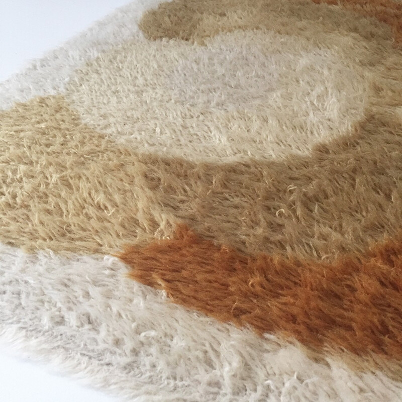 German Desso rug in brown and beige wool - 1970s