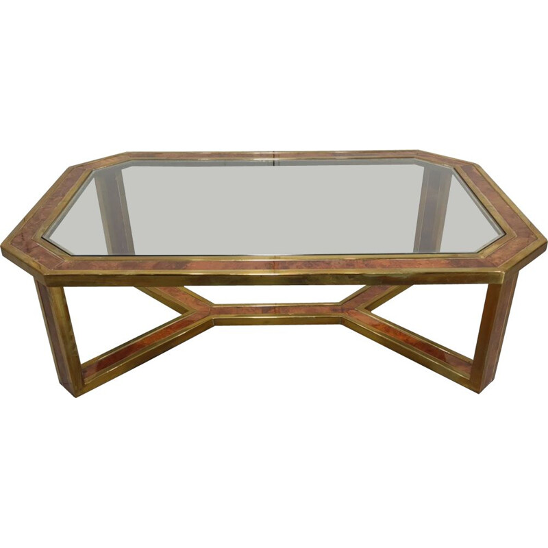 Romeo Rega vintage brass coffee table