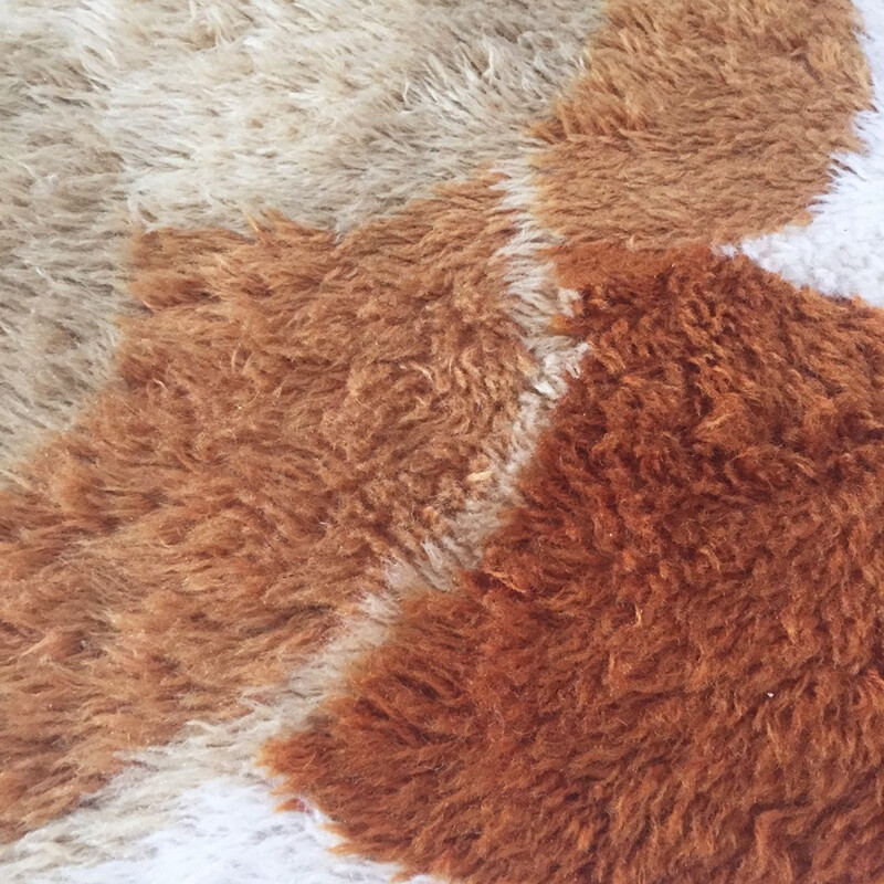 German Desso rug in brown and beige wool - 1970s