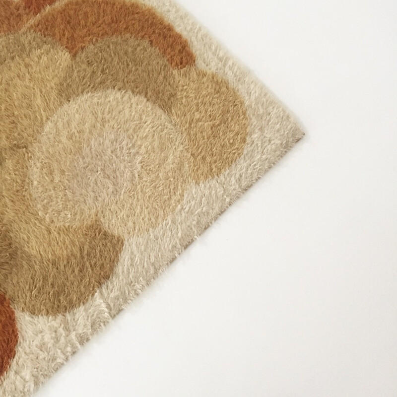 German Desso rug in brown and beige wool - 1970s