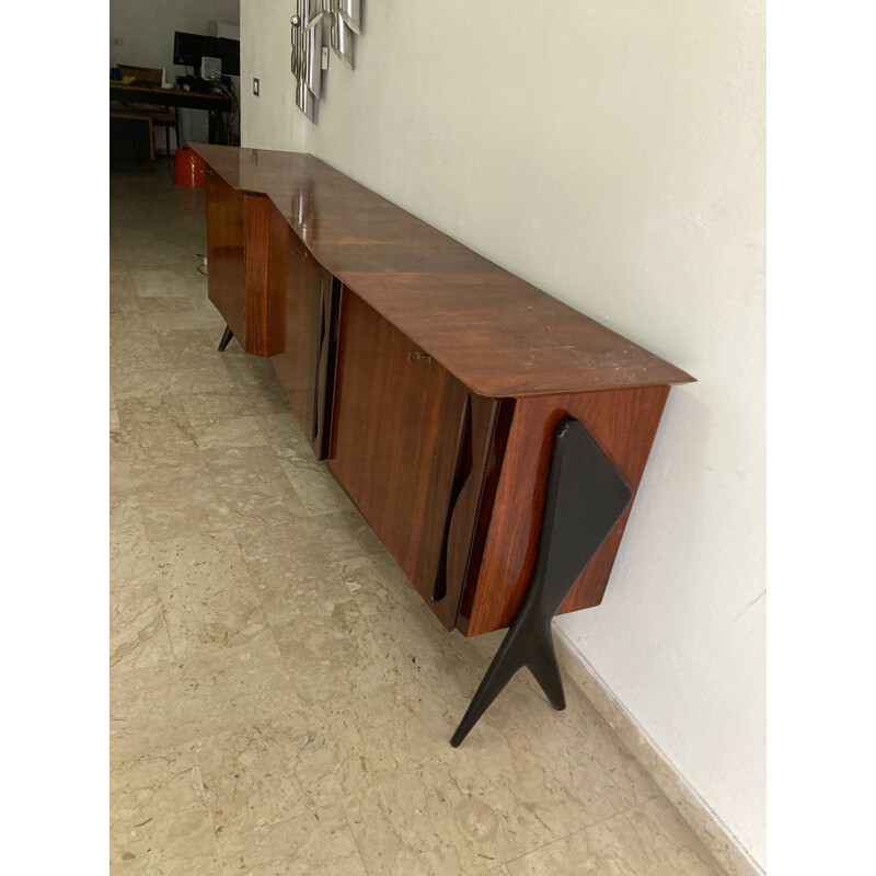 Vintage rosewood sideboard by Ico Parisi for Roberta Lietti, 1950s