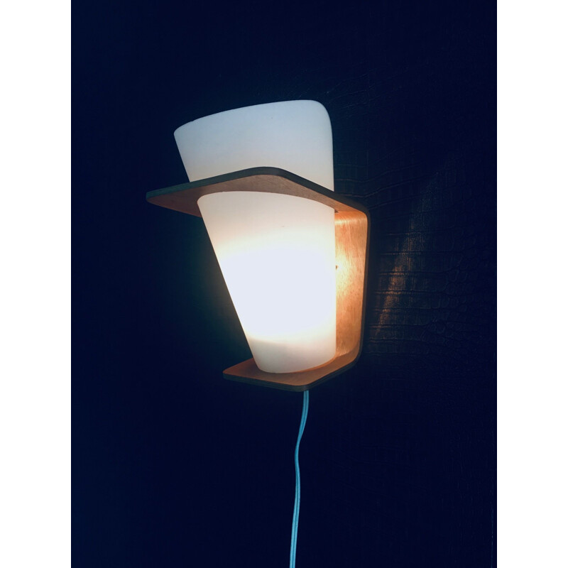 Vintage wandlamp Mcm Nx 41 van Louis Kalff voor Philips, Nederland 1960