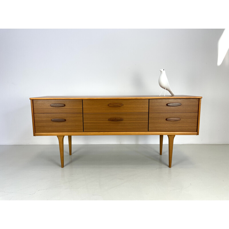 Vintage teak sideboard by Frank Guille for Austinsuite, 1960