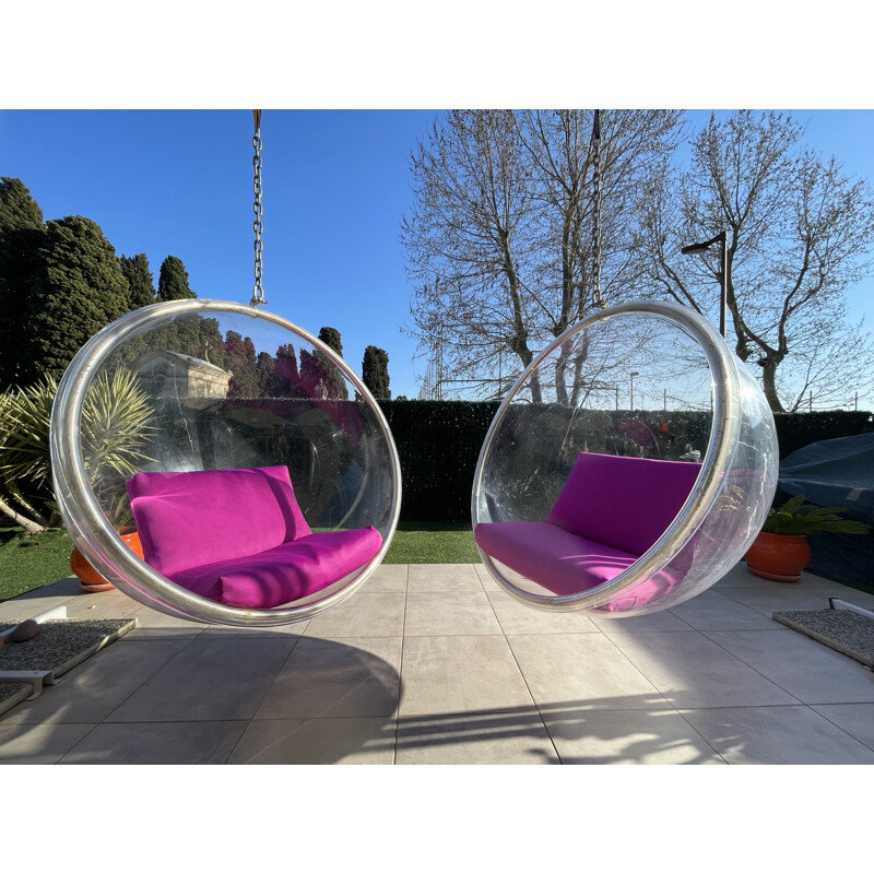 Pair of vintage Bubble armchairs by Aarnio, 1990