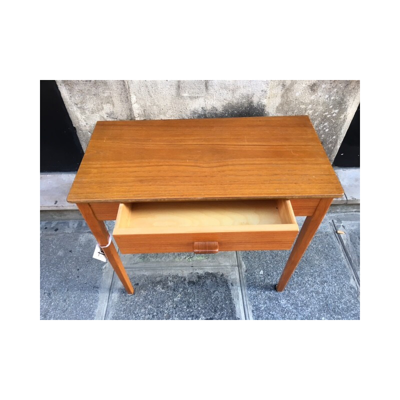 Danish night stand in teak with drawer - 1960s