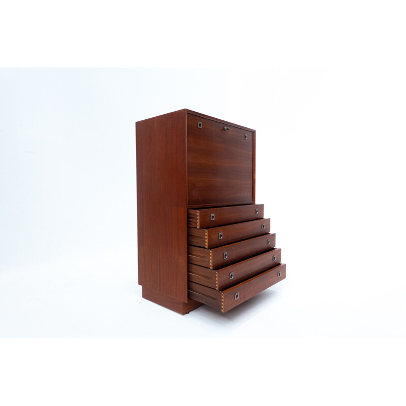 Scandinavische houten secretaire van Arne Vodder, 1960