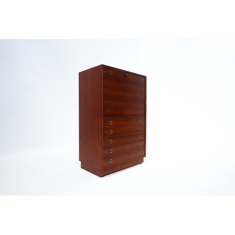 Scandinavian vintage wooden secretary by Arne Vodder, 1960