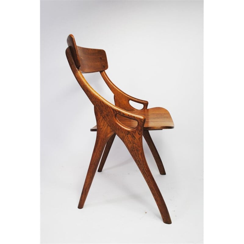 Set of 4 vintage teak wood chairs by Hovmand Olsen for Mogens Kold, 1960