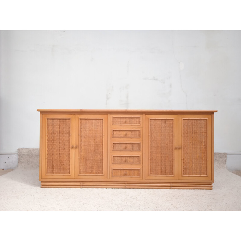 Vintage Italiaans houten dressoir, 1970