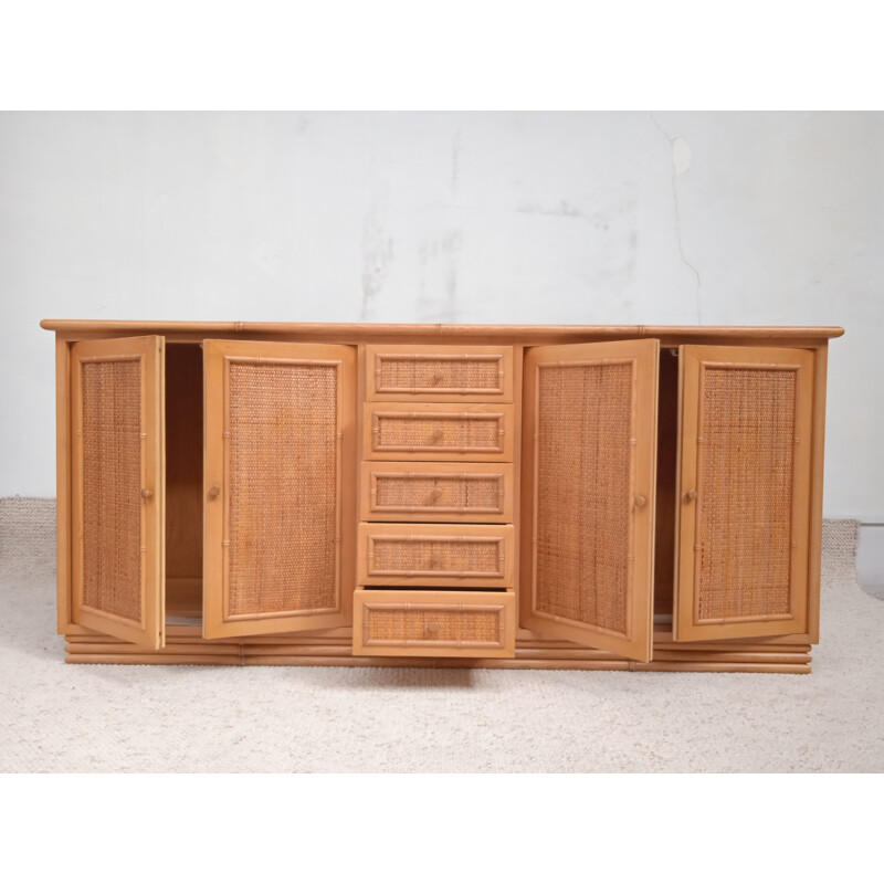 Vintage Italiaans houten dressoir, 1970