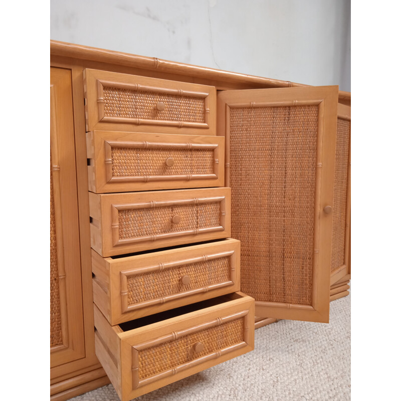 Italienische Vintage Enfilade aus Holz, 1970