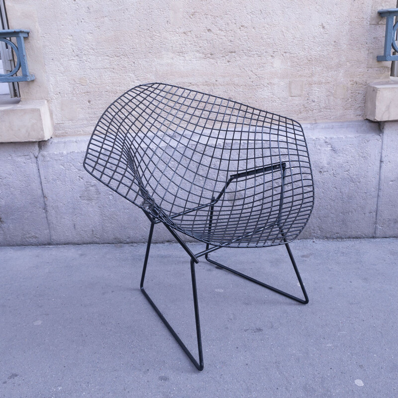 Black Diamond vintage fauteuil van Harry Bertoia voor Knoll, 1970