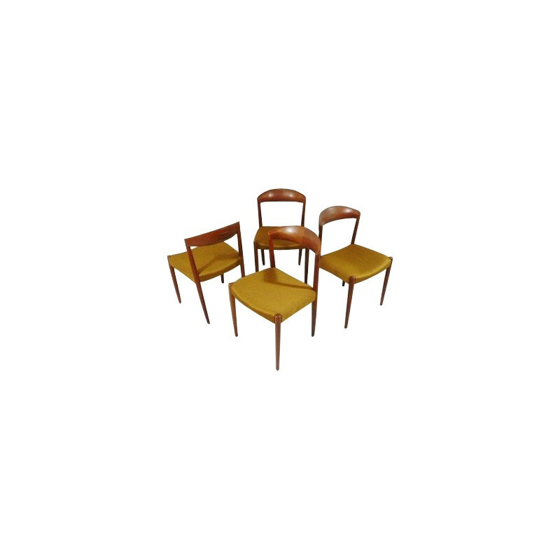 Set of 4 chairs, Knud ANDERSEN - 1960s