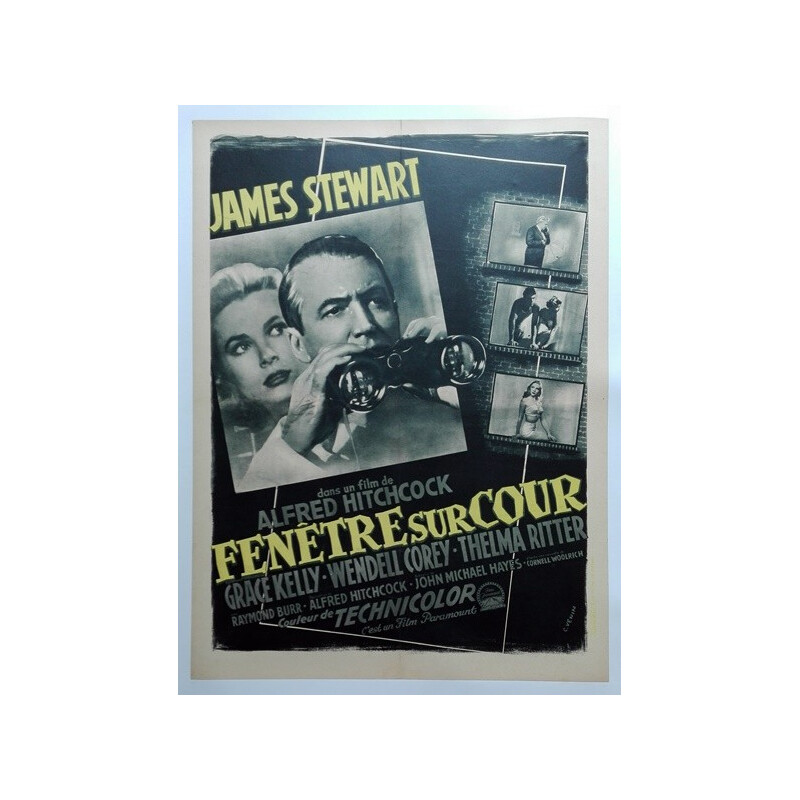 Alfred Hitchcock "Fenêtre sur cour" poster movie - 1954