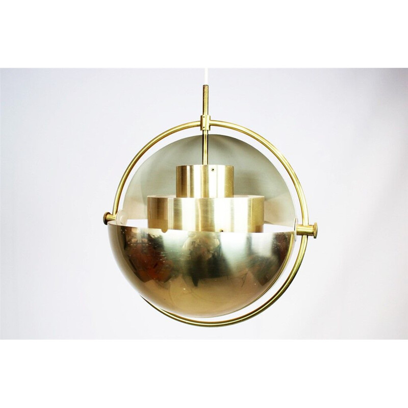 Vintage "multi-lite" pendant lamp by Louis Weisdorf, 1972