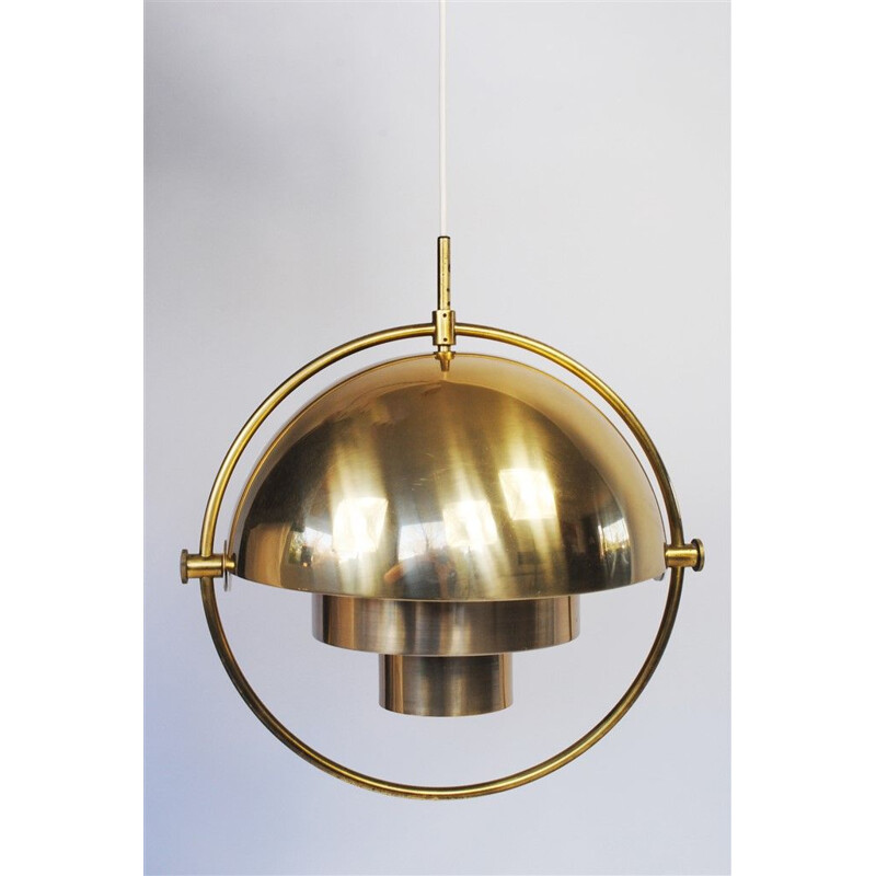 Vintage multi-lite hanglamp van Louis Weisdorf, 1972