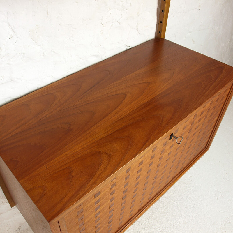 Cado Royal System in teak and brass, Poul CADOVIUS - 1960s