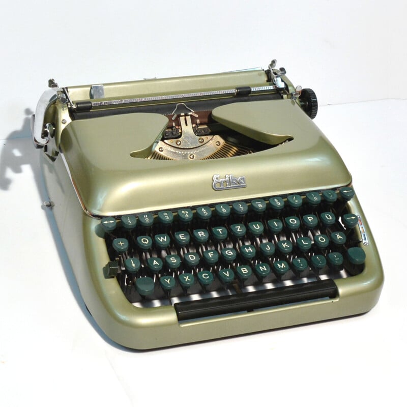 Máquina de escrever Vintage modelo 10 por Erika, Alemanha 1950