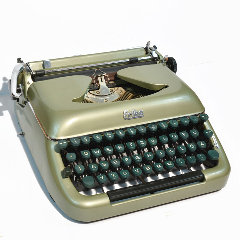 Máquina de escribir vintage modelo 10 de Erika, Alemania 1950