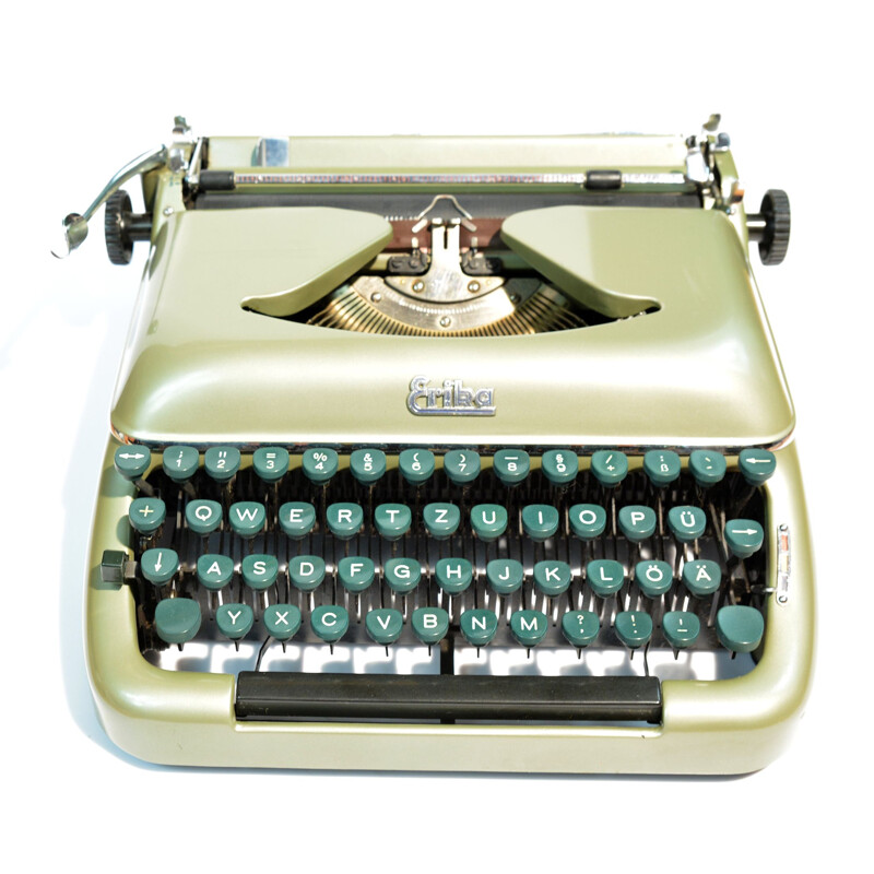 Máquina de escribir vintage modelo 10 de Erika, Alemania 1950