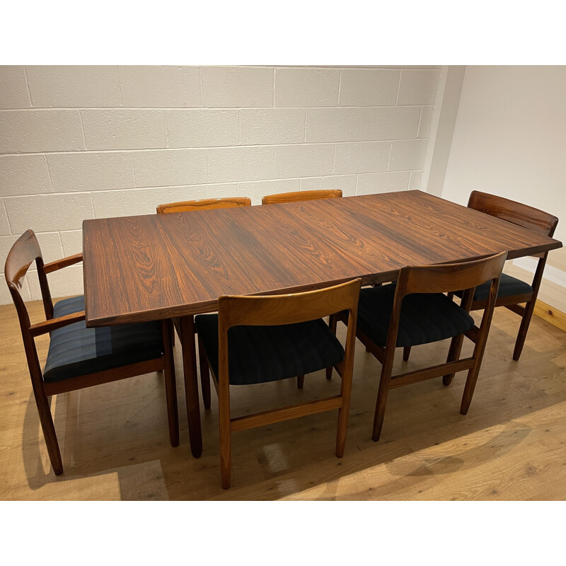 Mid-century rosewood extendable dining table by John Herbert for A. Younger Ltd, 1960s