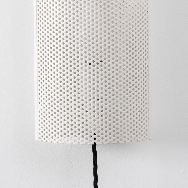 Pair of Dutch perforated wall lamps - 1950s