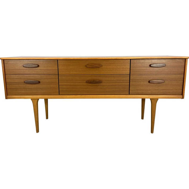 Vintage teak sideboard by Frank Guille for Austinsuite, 1960