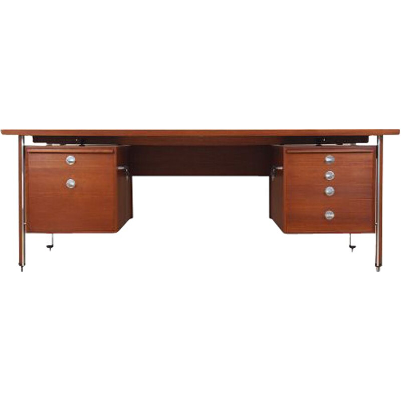 Teak vintage Danish desk by Finn Juhl for France & Son, 1970s