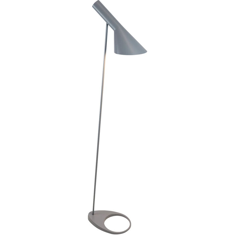 Louis Poulsen" vintage floor lamp in drawn steel by Arne Jacobsen, 1957