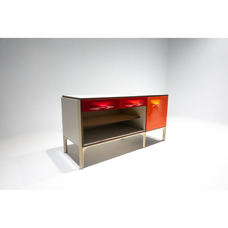 Mid-century desk with sliding top by Raymond Loewy, 1960s