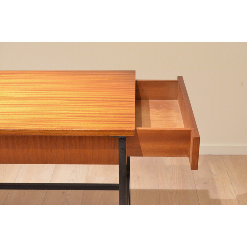 "Multitable" desk in mahogany, Jacques HITIER - 1950s