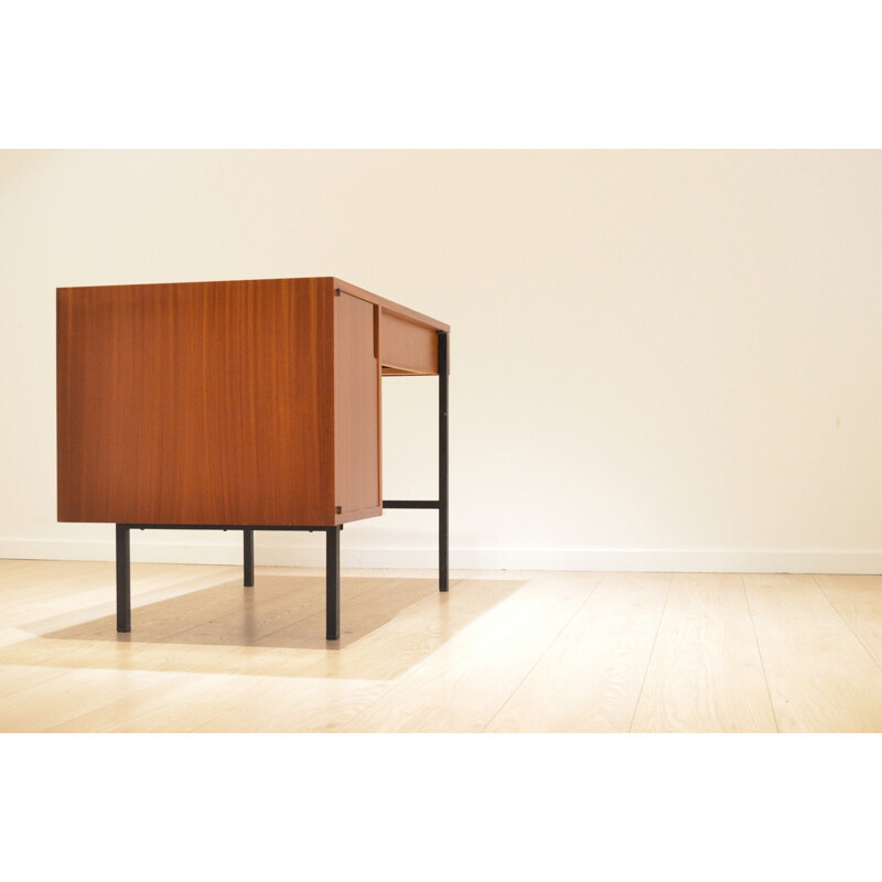 "Multitable" desk in mahogany, Jacques HITIER - 1950s
