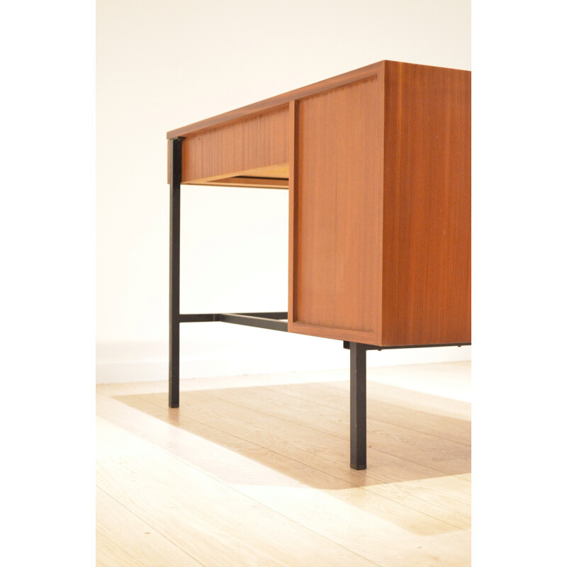 "Multitable" desk in mahogany, Jacques HITIER - 1950s