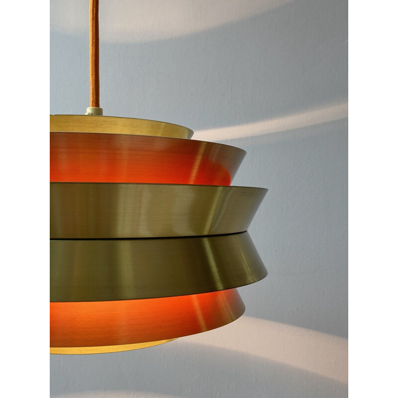 Vintage pendant lamp Trava by Carl Thore for Granhaga Metalindustri, Sweden 1960s