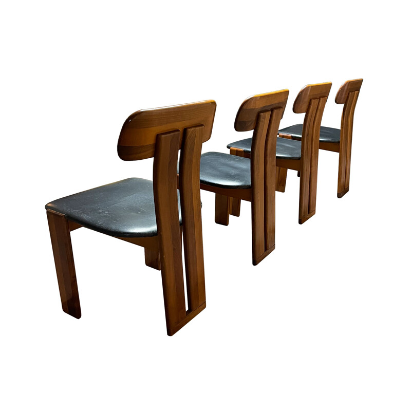Set of 4 vintage Sapporo dining chairs by Mario Marenco for Mobilgirgi, 1970s