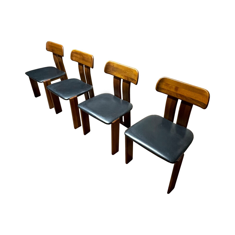Ensemble de 4 chaises vintage Sapporo par Mario Marenco pour Mobilgirgi, 1970