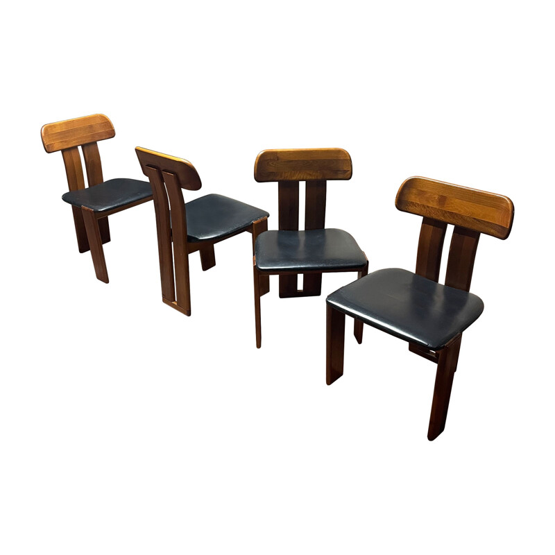 Conjunto de 4 cadeiras Sapporo vintage de Mario Marenco para Mobilgirgi, 1970