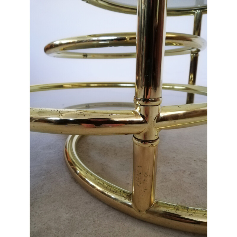 Vintage brass coffee table by Milo Baughman, 1970