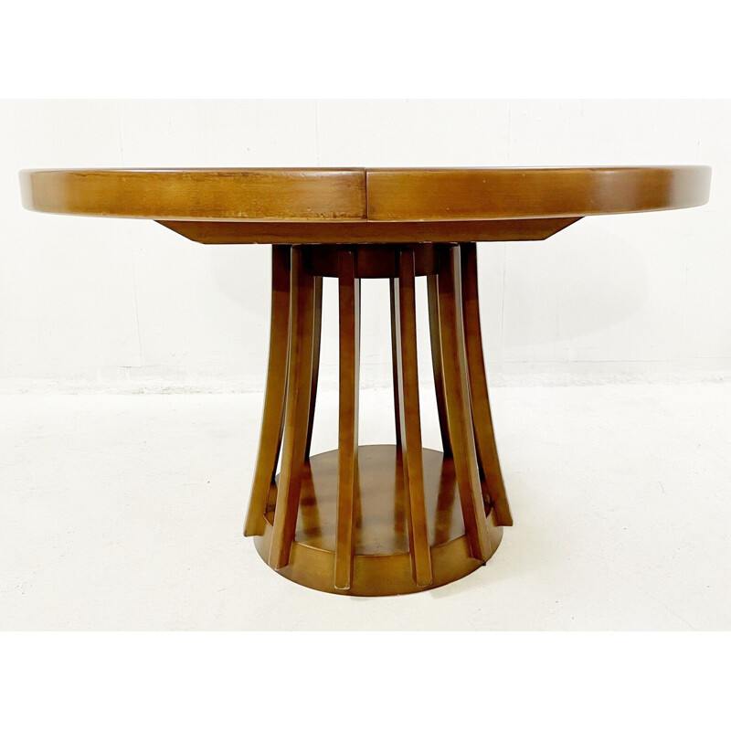 Vintage teak houten uitschuifbare tafel door Angelo Mangiarotti, Italië 1970