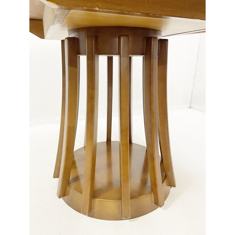 Vintage teak houten uitschuifbare tafel door Angelo Mangiarotti, Italië 1970