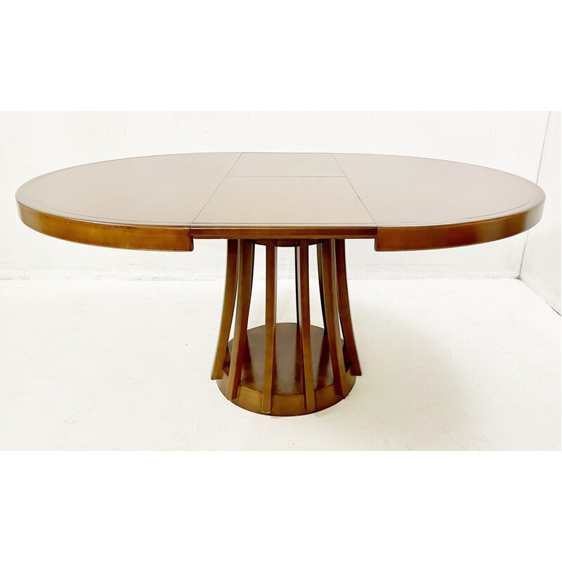 Mid-century extendable teak dining table by Angelo Mangiarotti, Italy 1970s
