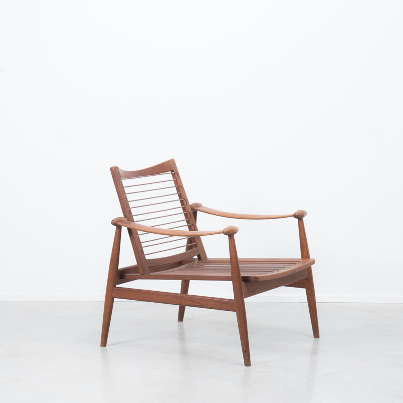 Danish France & Sons "Spade" armchair in teak, Finn JUHL - 1950s