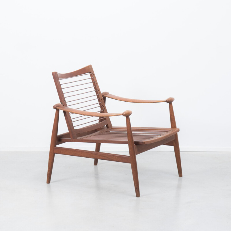 Danish France & Sons "Spade" armchair in teak, Finn JUHL - 1950s